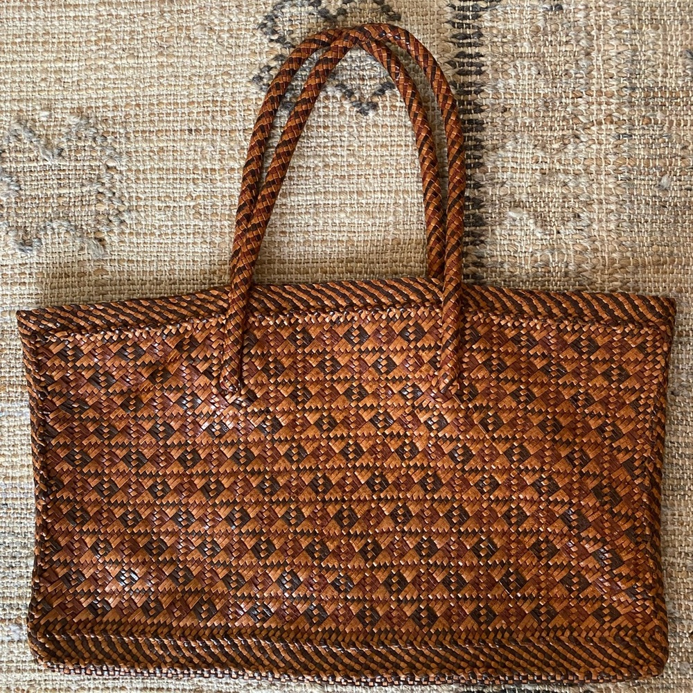 Dragon Diffusion Māori Kete Braided Tote Handbag